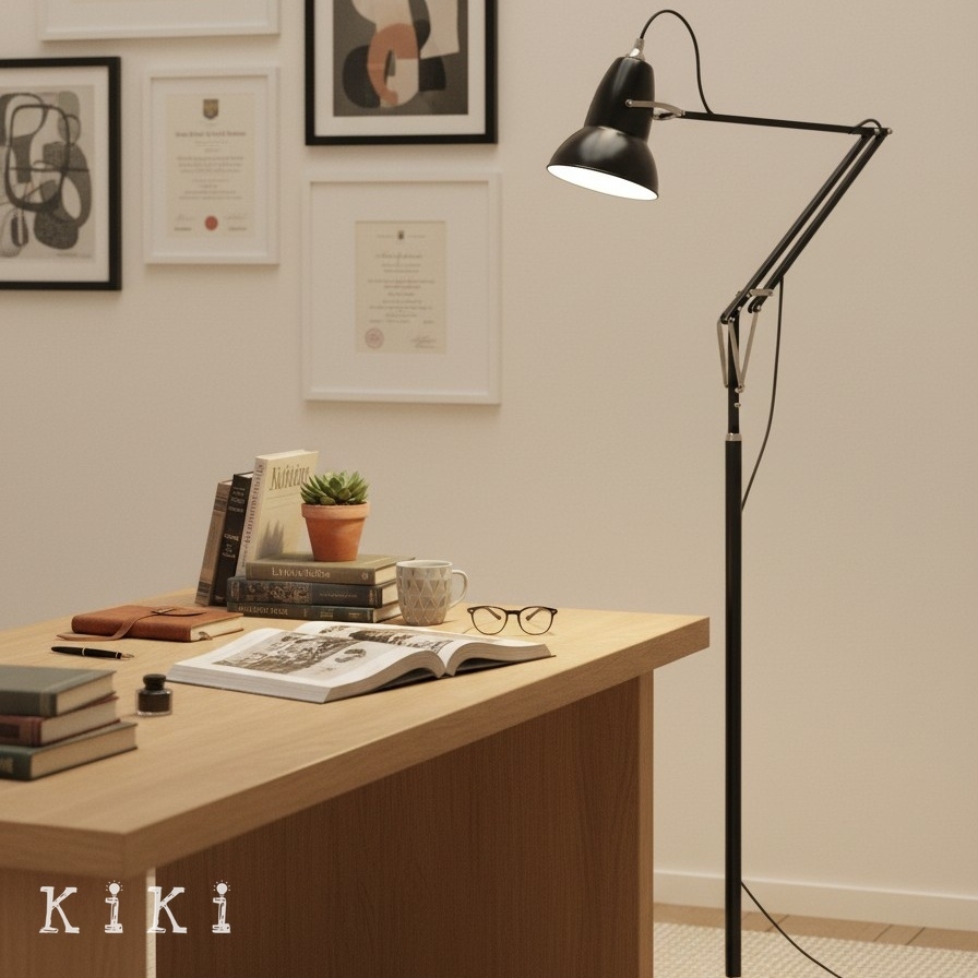 Modryx Modern Movable Arm Floor Lamp - Perfect for Bedroom and Office K2130