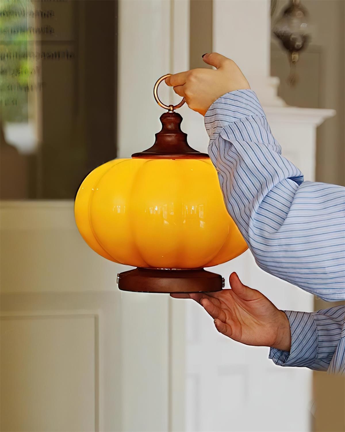 Pumpkin Glass Table Lamp D150