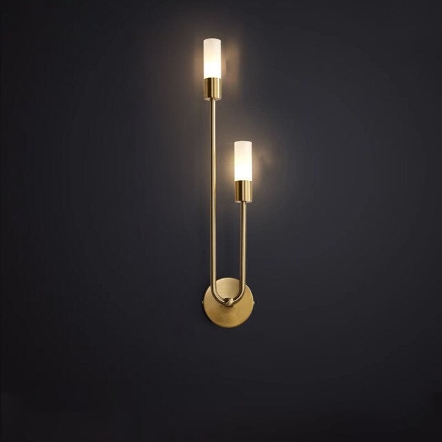 Modern Copper U-Shape Luster LED Wall Lamp K516