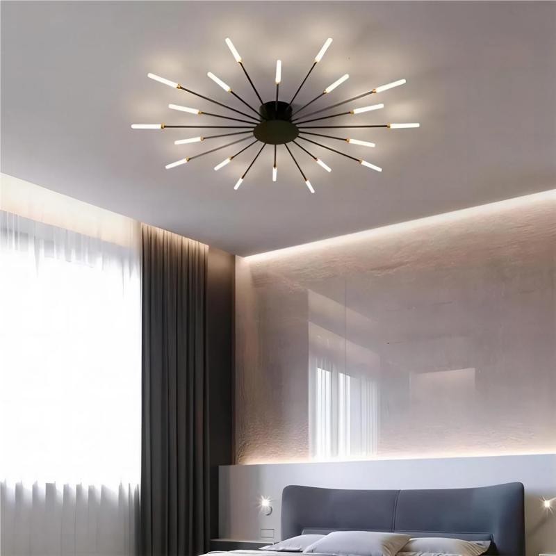 Modern Sputnik Fireworks Flush Mount Ceiling Light K27
