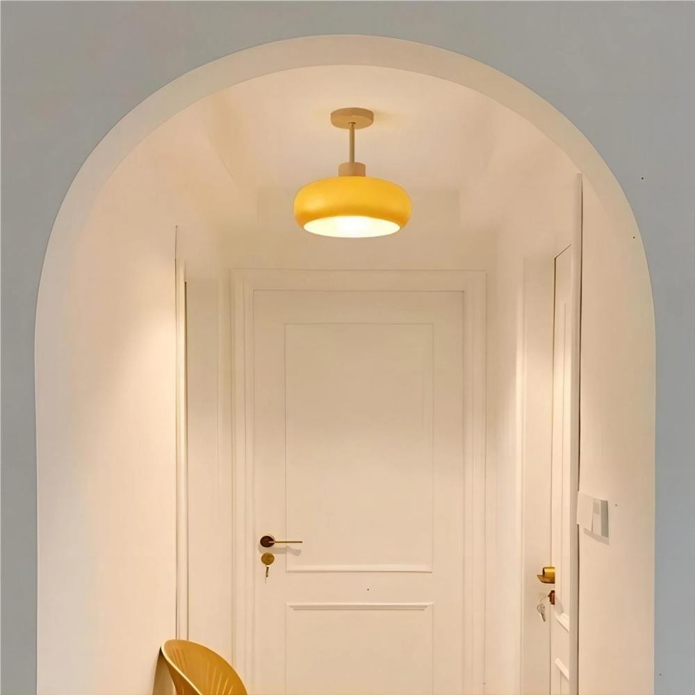 Vintage Bauhaus Style Glass Ceiling Light K56
