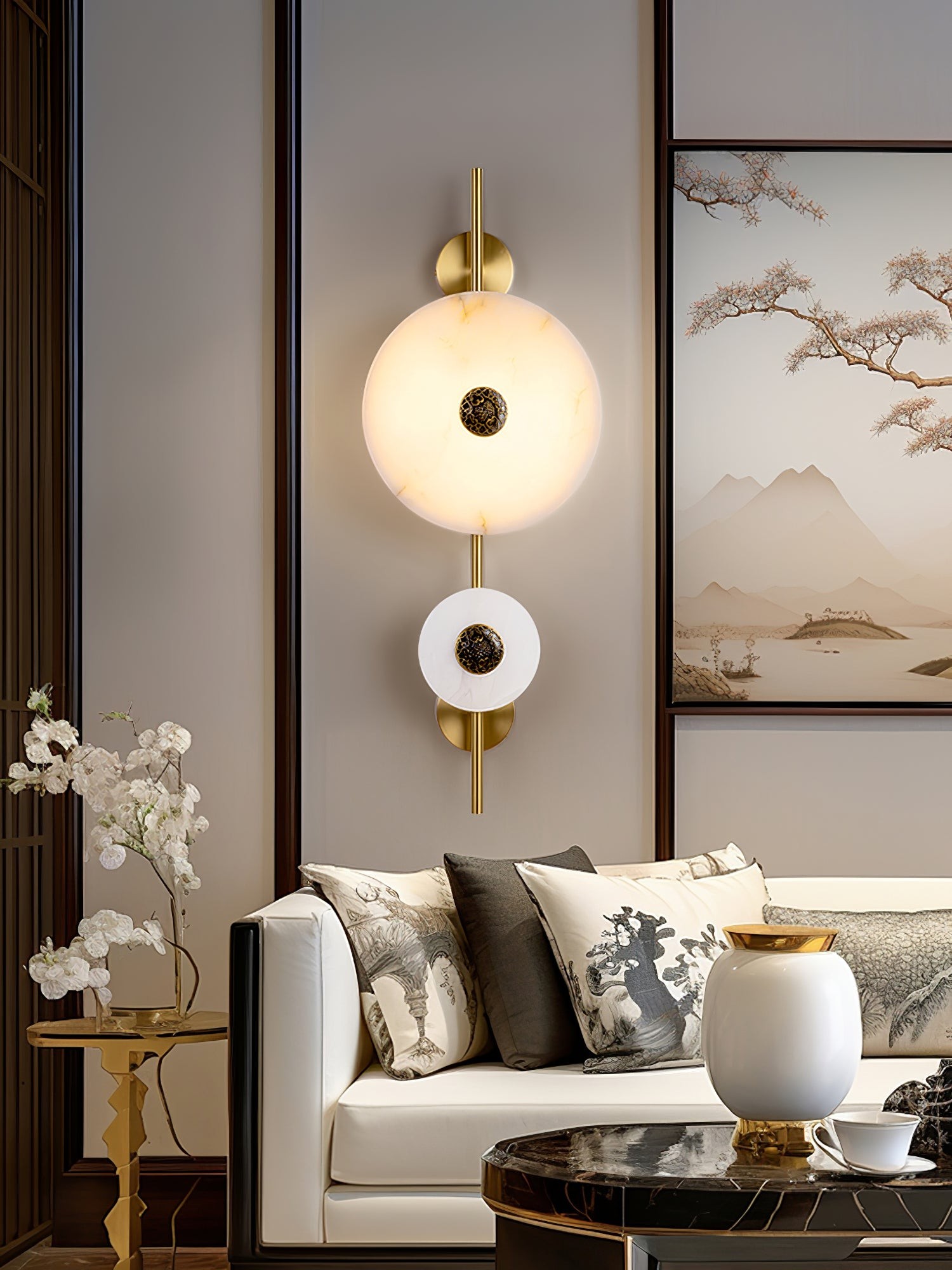 Light Luxury Disc-Shaped Wall Lamp K225