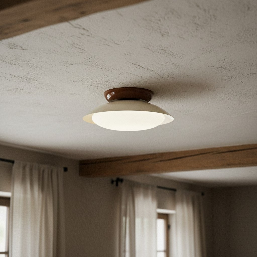 Heliora Modern Dome Ceiling Light - Minimalist Style for Living Room and Bathroom K2114
