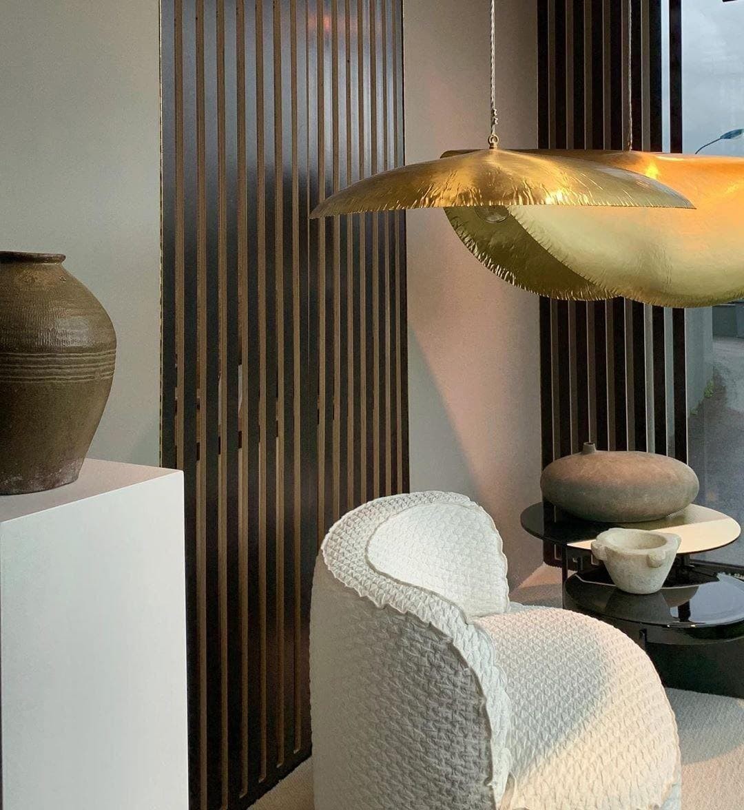 Hammered Brass Suspension Light K1205