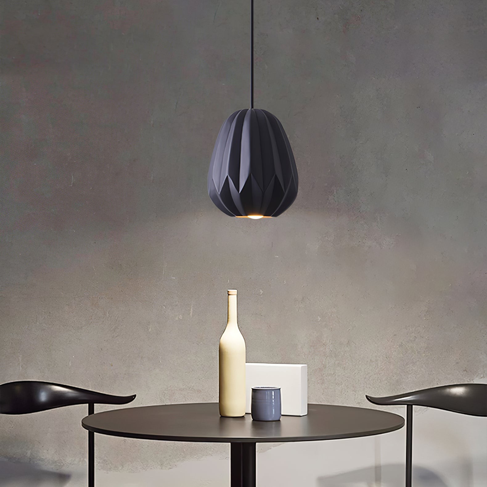 Papaya Resin Pendant Lamp K1064