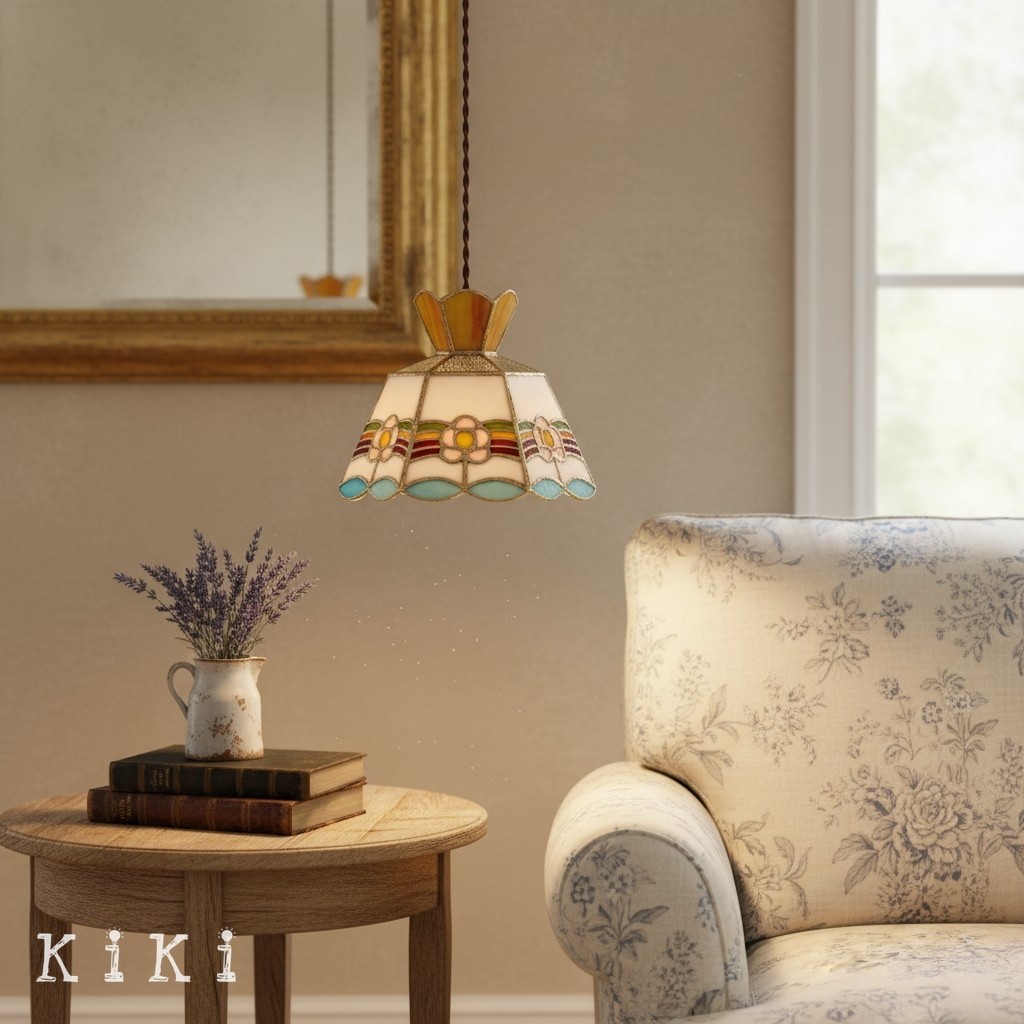 Vintagia Decorative Glass Pendant Light - Tiffany Glass Lighting for Dining and Living Room K2137