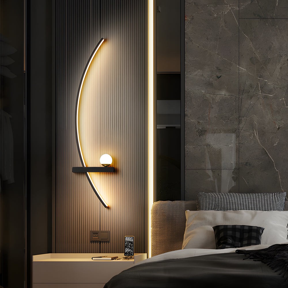 Curved Strip 3 Step Dimming LED Wall Sconce K816