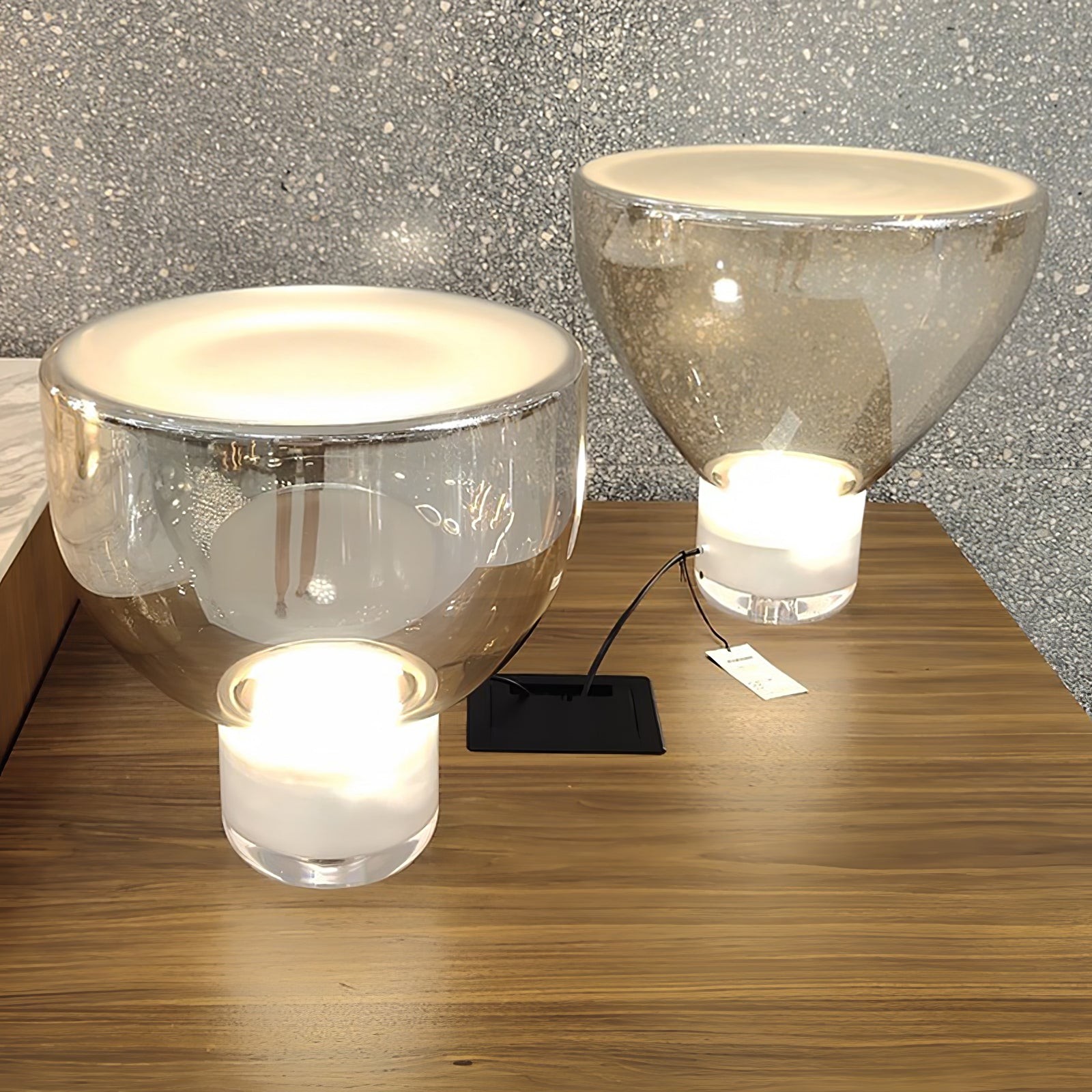 Nordic Simple Modern Luxury Glass Table Lamp For Study Room K220