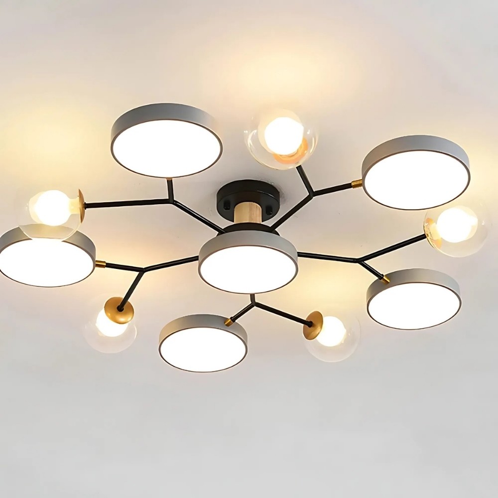 Nordic Multi Heads Branch Ceiling Light For Bedroom K936