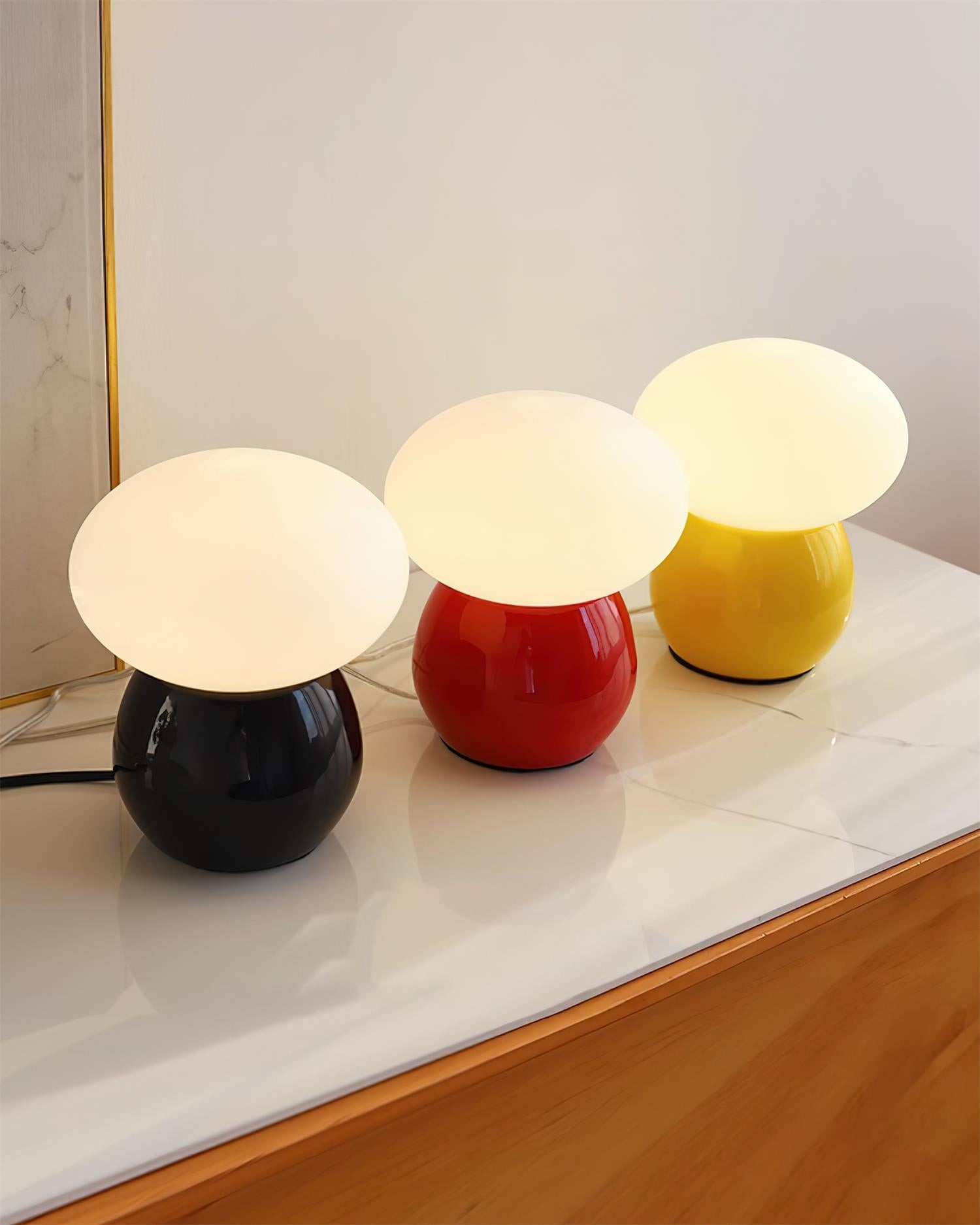 Modern Cream Style Mushroom Table Lamp K684