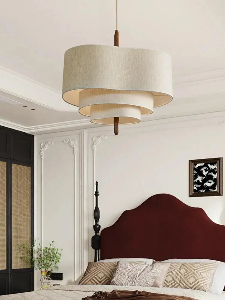 Softlume Nordic Fabric Pendant Light - Modern Classic Lamp for Dining Area and Hallway K477