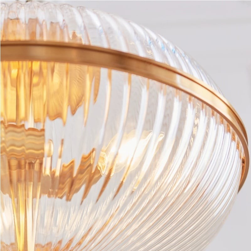 Luntra Contemporary Multi-Light Pendant with Textured Glass K1920