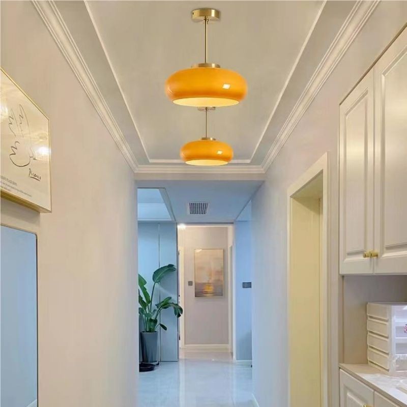 Bauhaus Style Vintage Glass Pendant Light K58