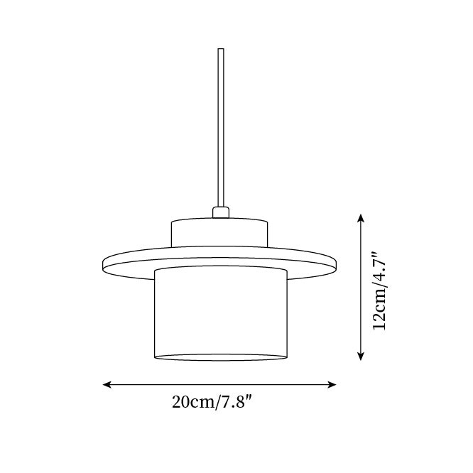 Elegant Textured Cylindra Stone Pendant Lamp K824