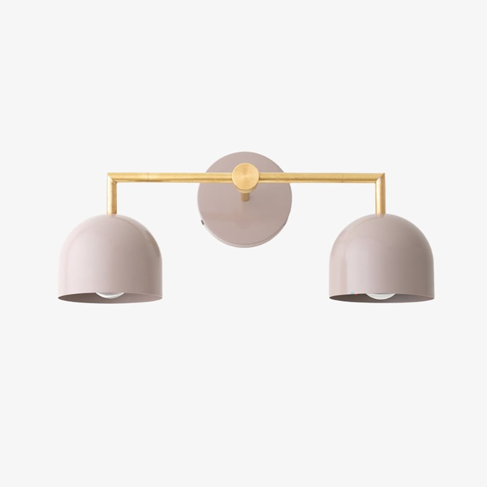 Metio Dome Farmhouse Vanity Wall Lamp - Colorful Dome Wall Sconce for Dressing Room K1596