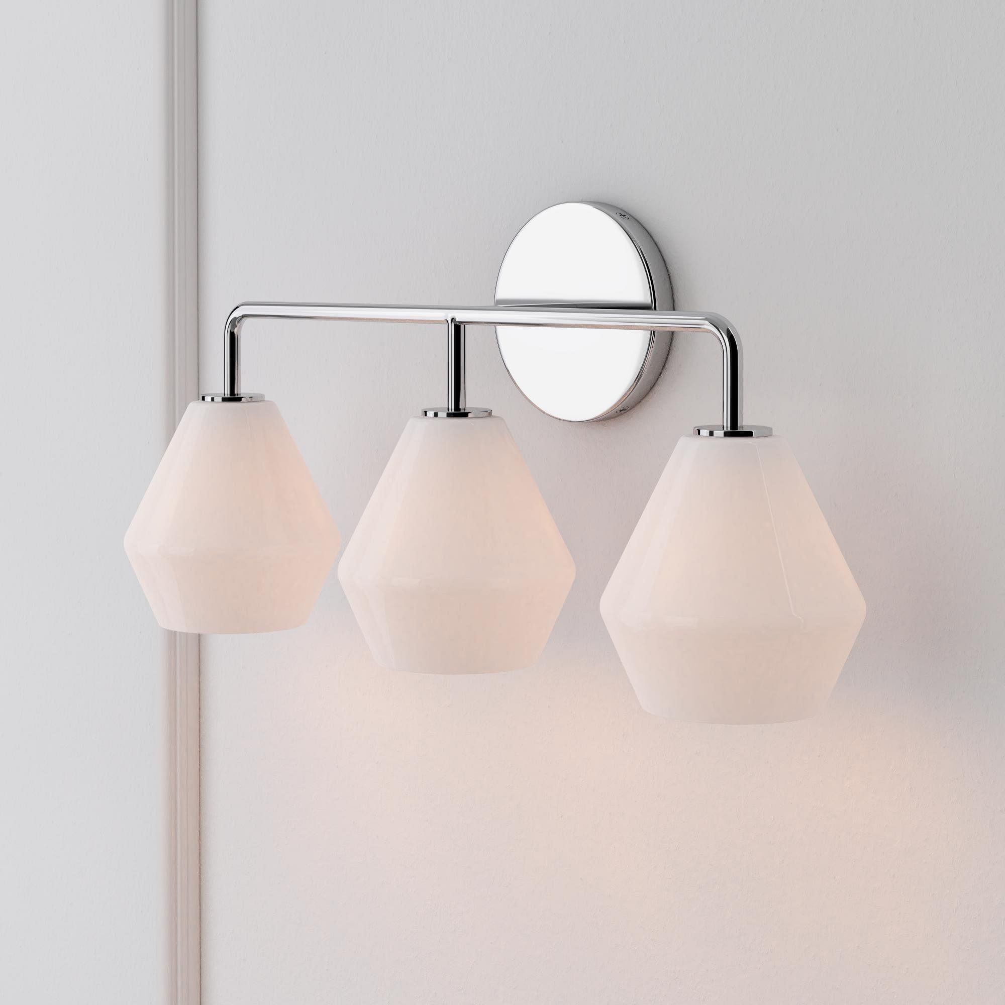 Merin Multi Head Dressing Table Wall Lamp - Metal And Glass Sculptural Lamp K1240