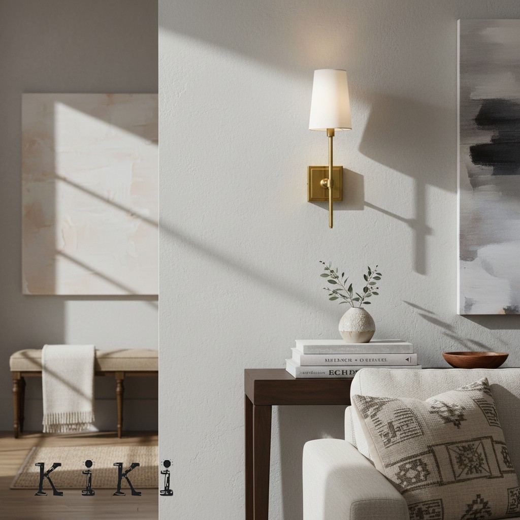 Derlina Fabric Drum Shade Wall Sconce – Classic Style Accent Lighting K1287