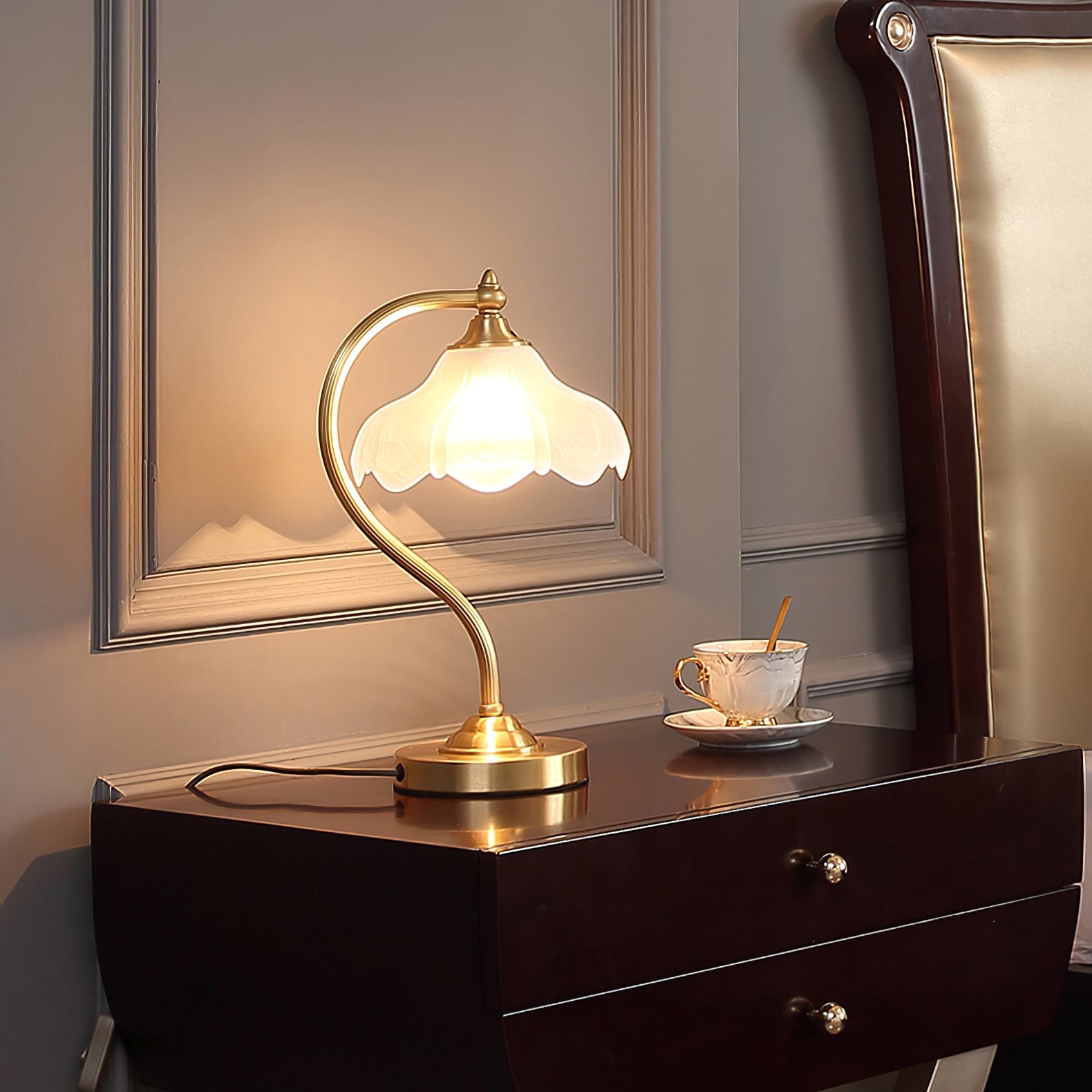 Magnolya Flower Table Lamp K1048