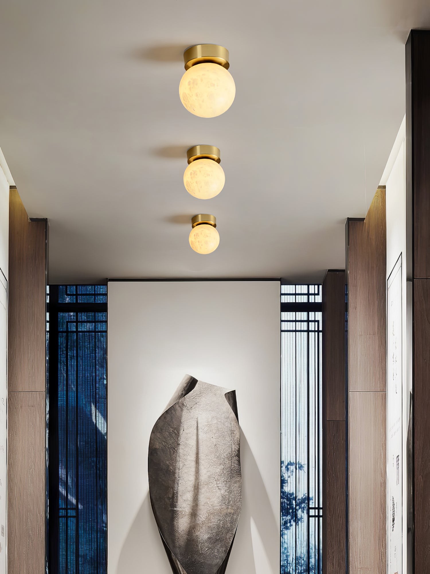 Moon Alabaster Ceiling Lamp K528