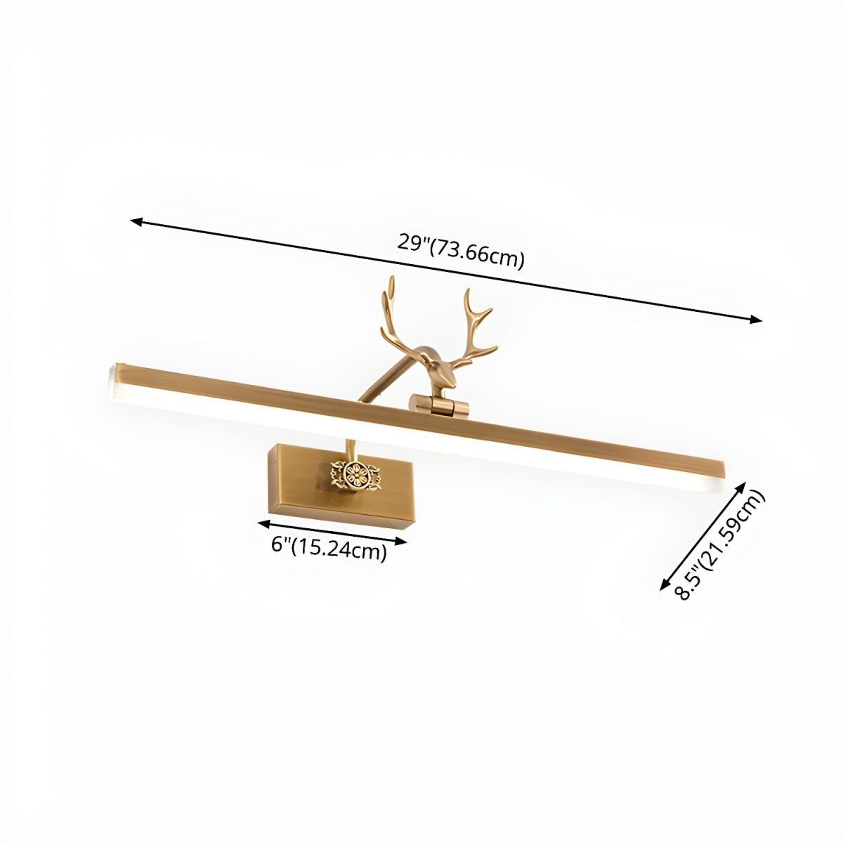Metal Antler Linear Design Wall Lamp K219