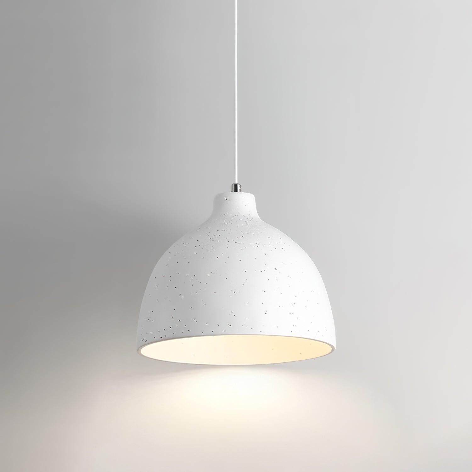 Modern Minimalist Industrial Resin Bowl LED Pendant Light K620