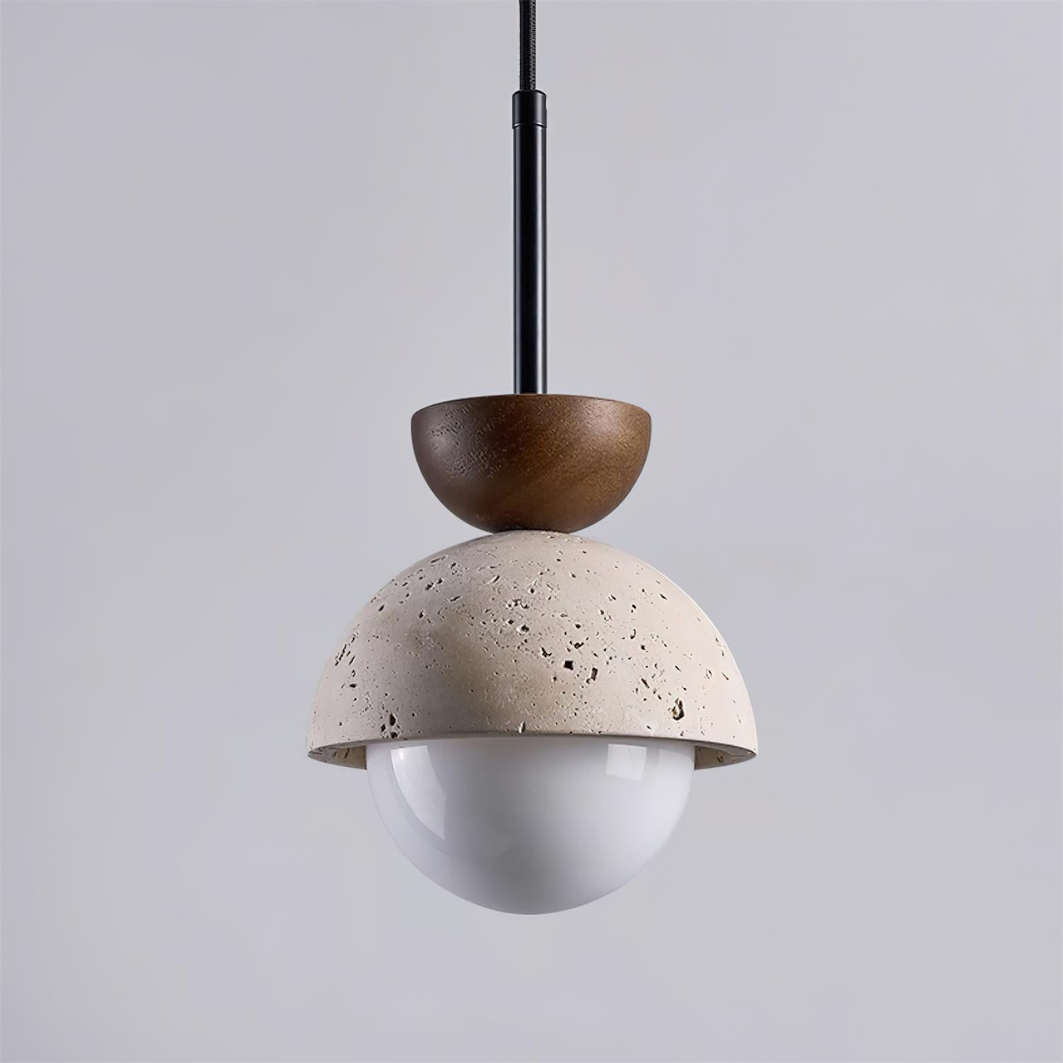 Natural Stone Spherical Pendant Light K380