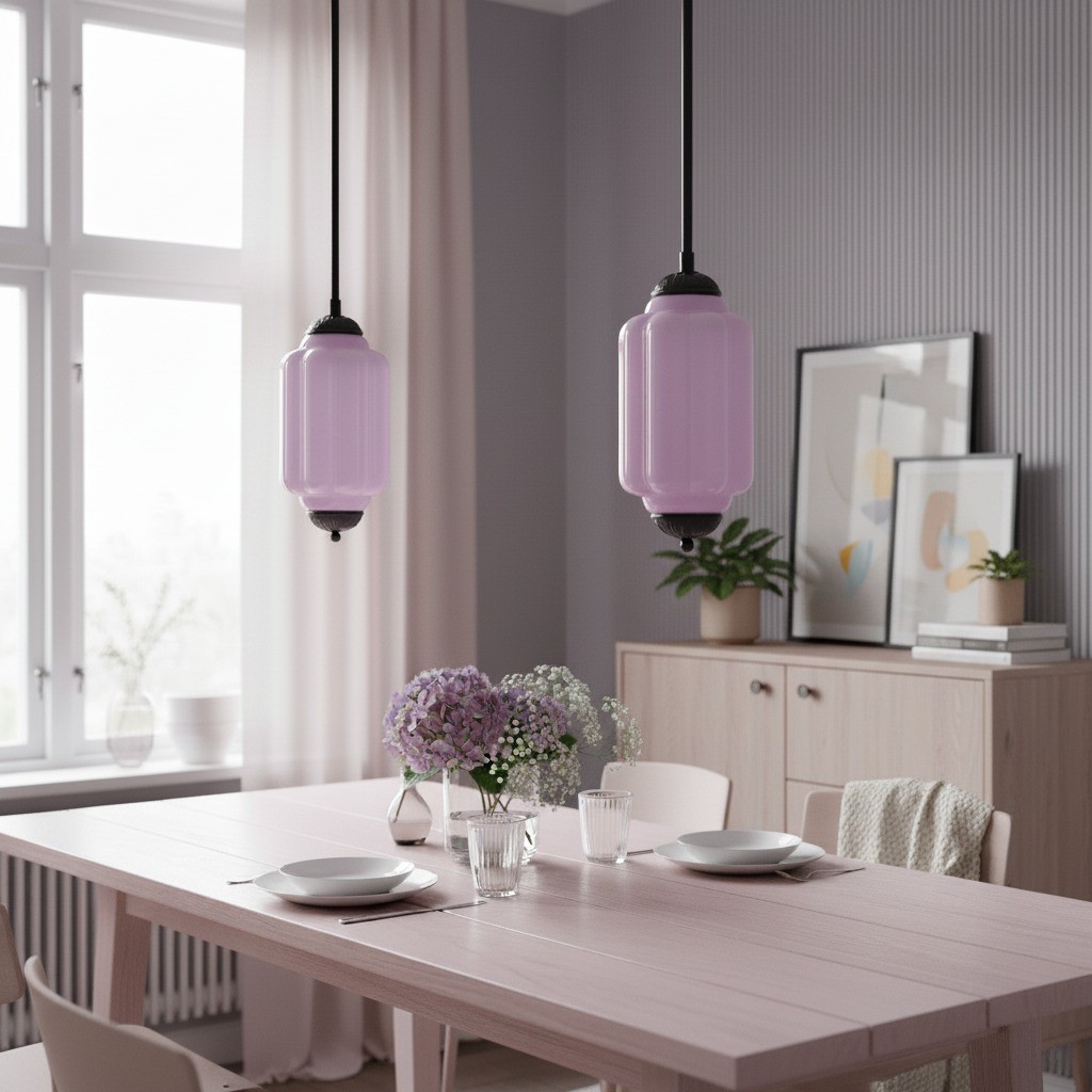 Eloise Simple Glass Irregular Lantern Pendant Lamp K836