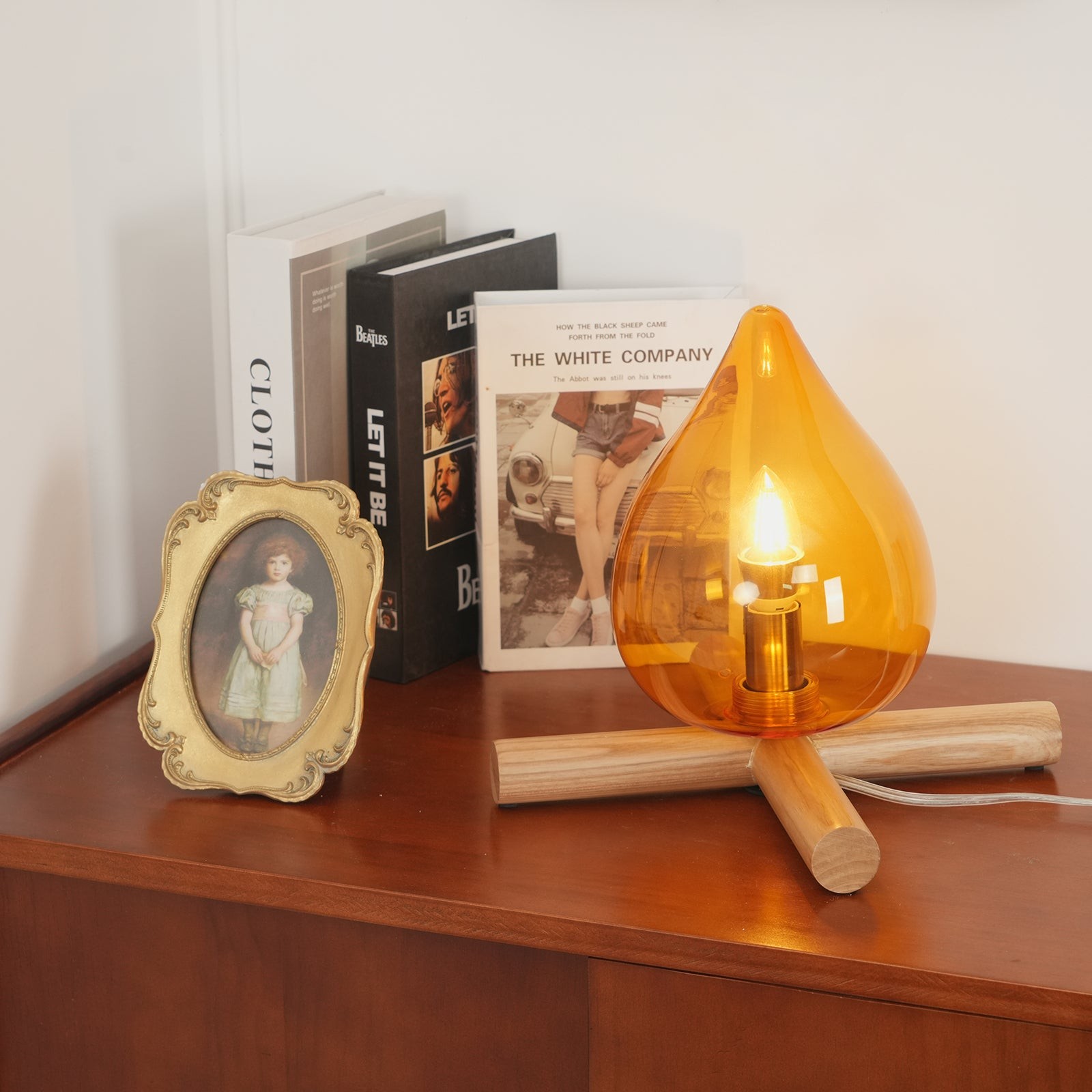 Funny Fire Shape Small Flame Table Lamp K381