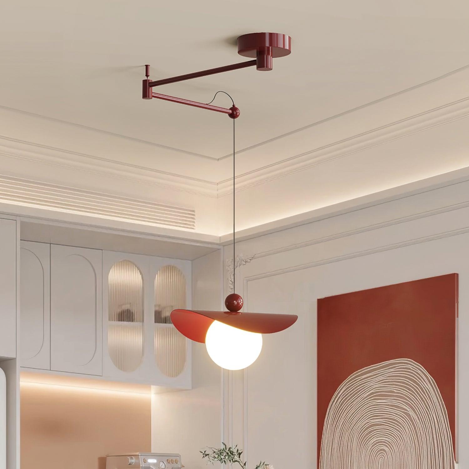 Simple Adjustable Metal Swing Arm Pendant Lamp K826