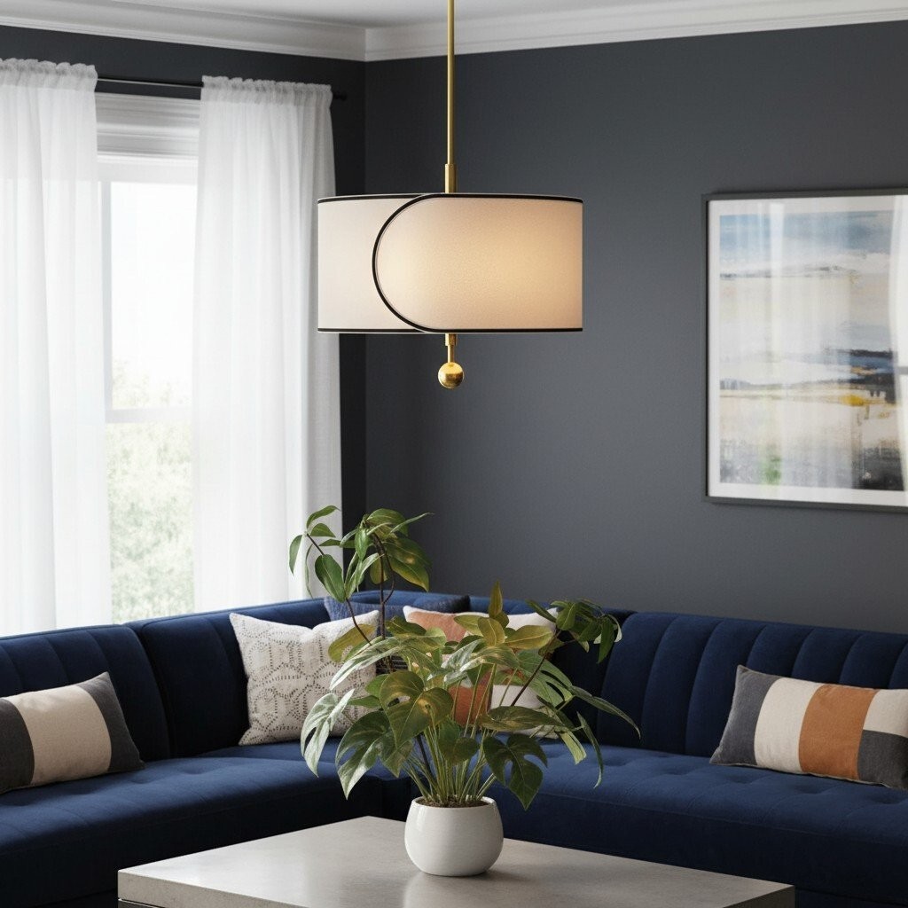 Roven Layered Drum Pendant Light - Modern Transitional Lighting for Dining Room K1710