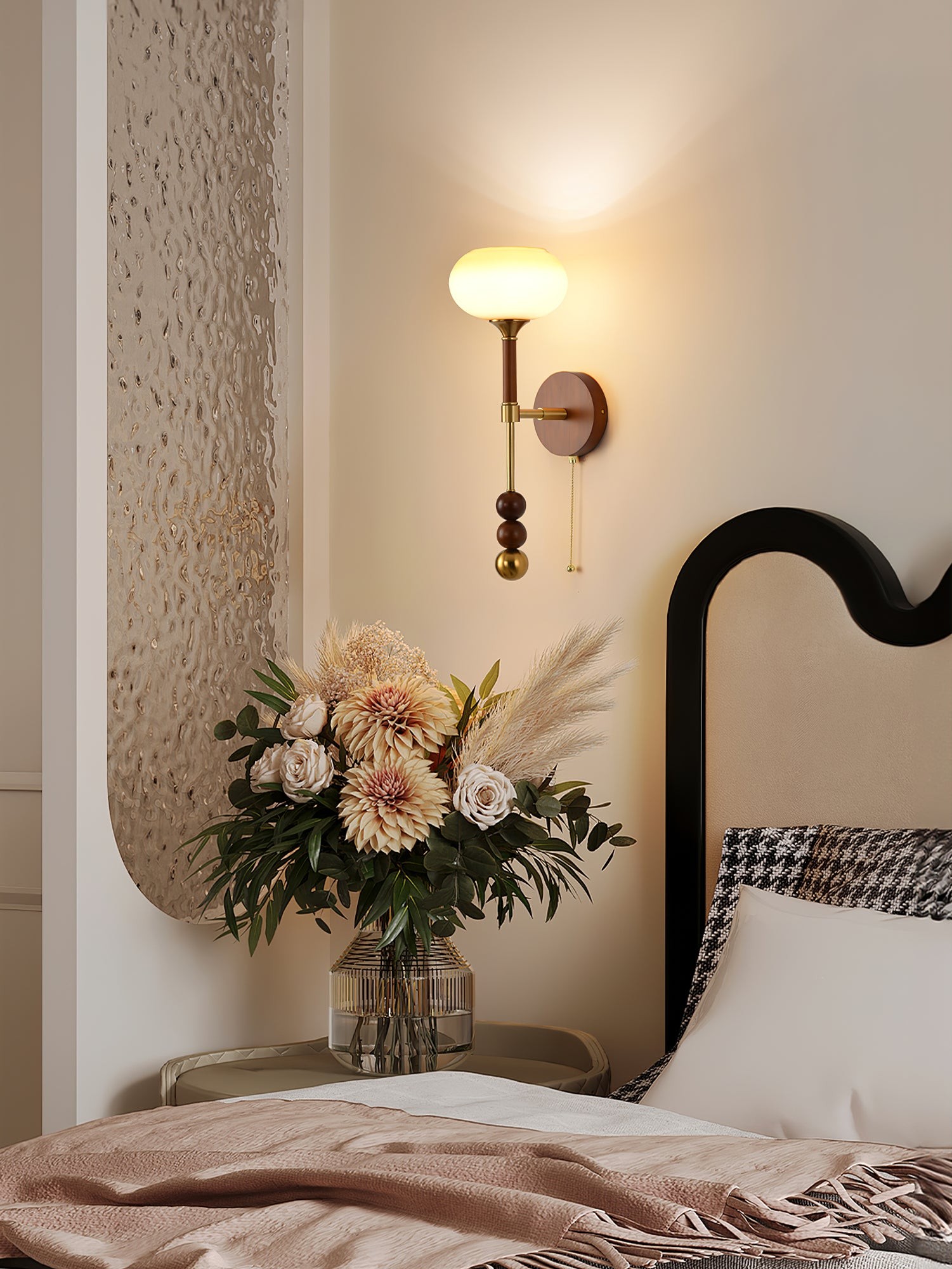 Retro Solid Wood Series Wall Lamp K638