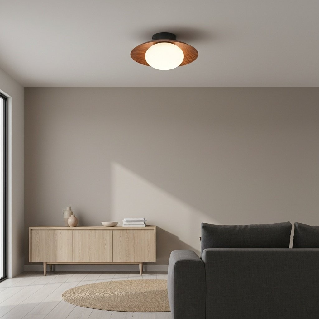Oribela Modern Globe Ceiling Light - Timeless Style Fixture for Hallway and Living Area K2085