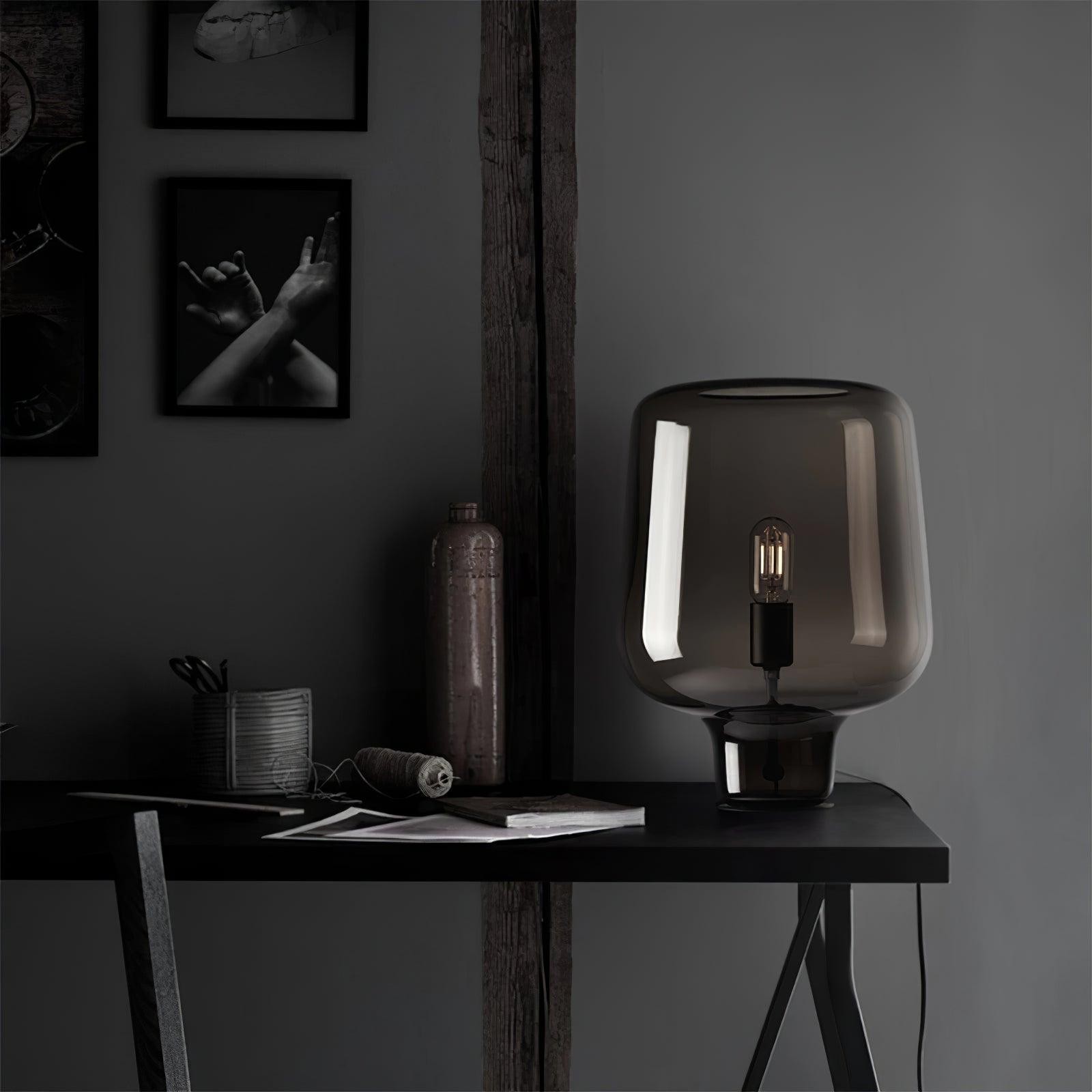 Glass Dome Table Lamp K694