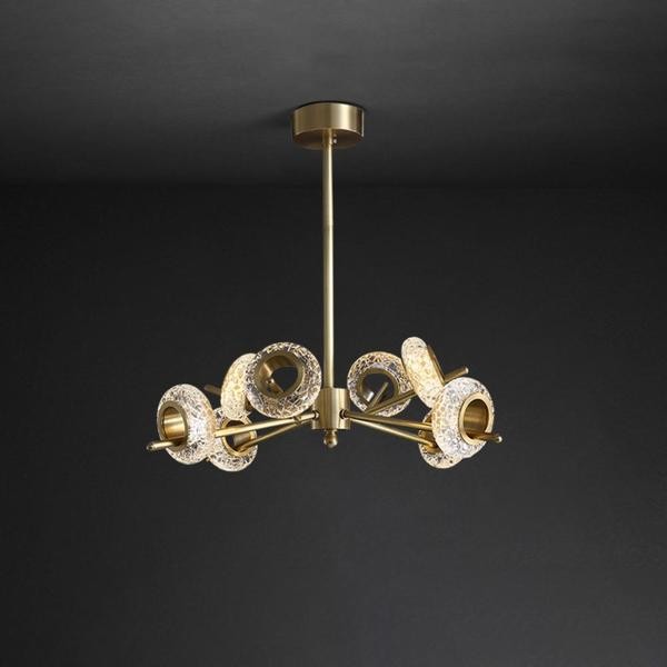Brass Crystal LED Chandeliers