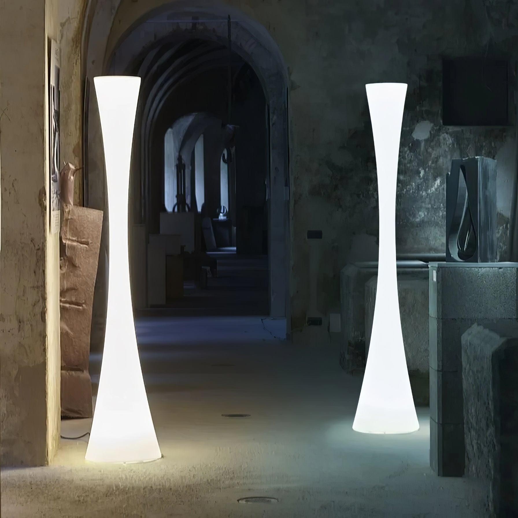 Romantic Simple White Column Floor Lamp K819