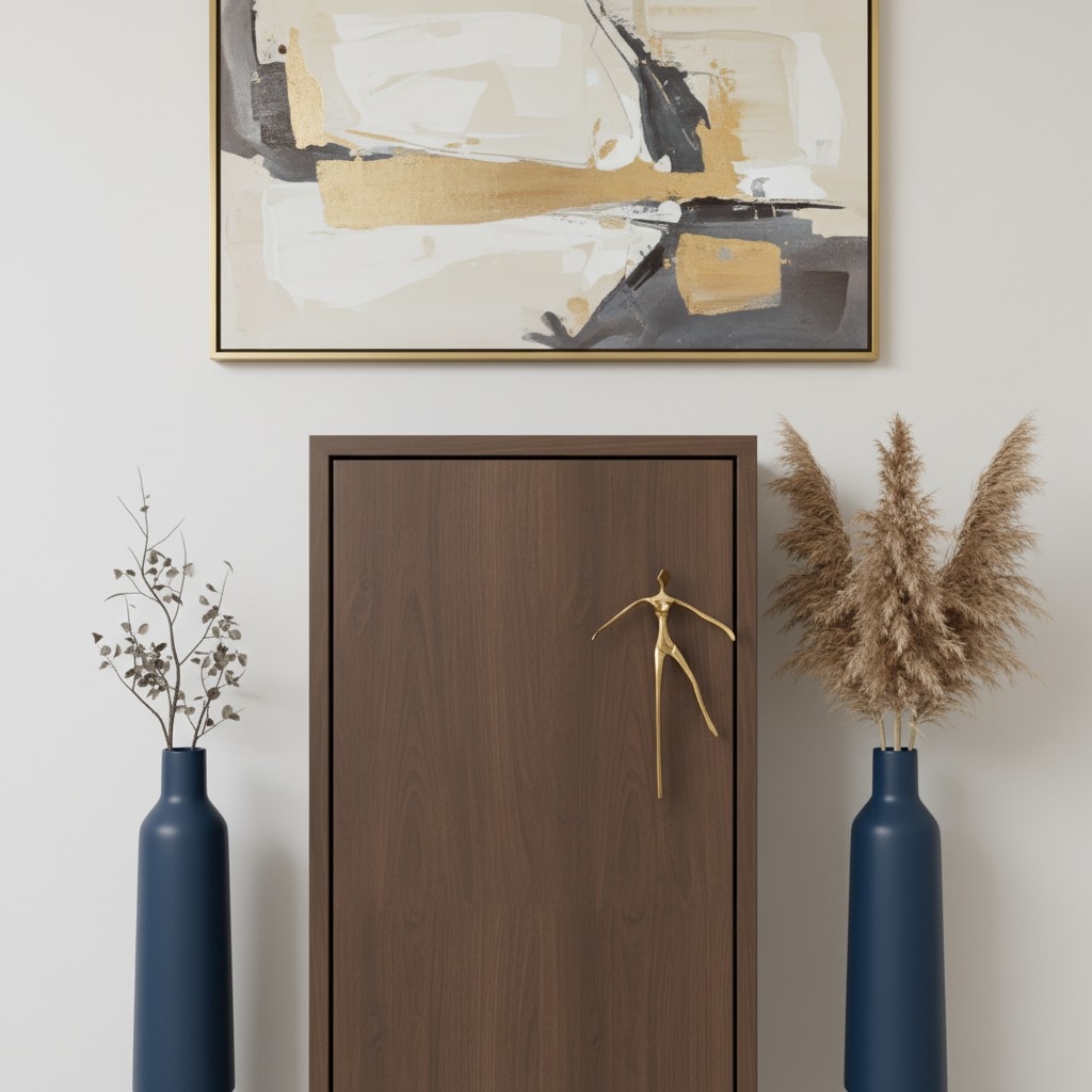 Verlitho Retro Cabinet Handle - Nordic Furniture Pull For Wardrobes and Drawers K2365