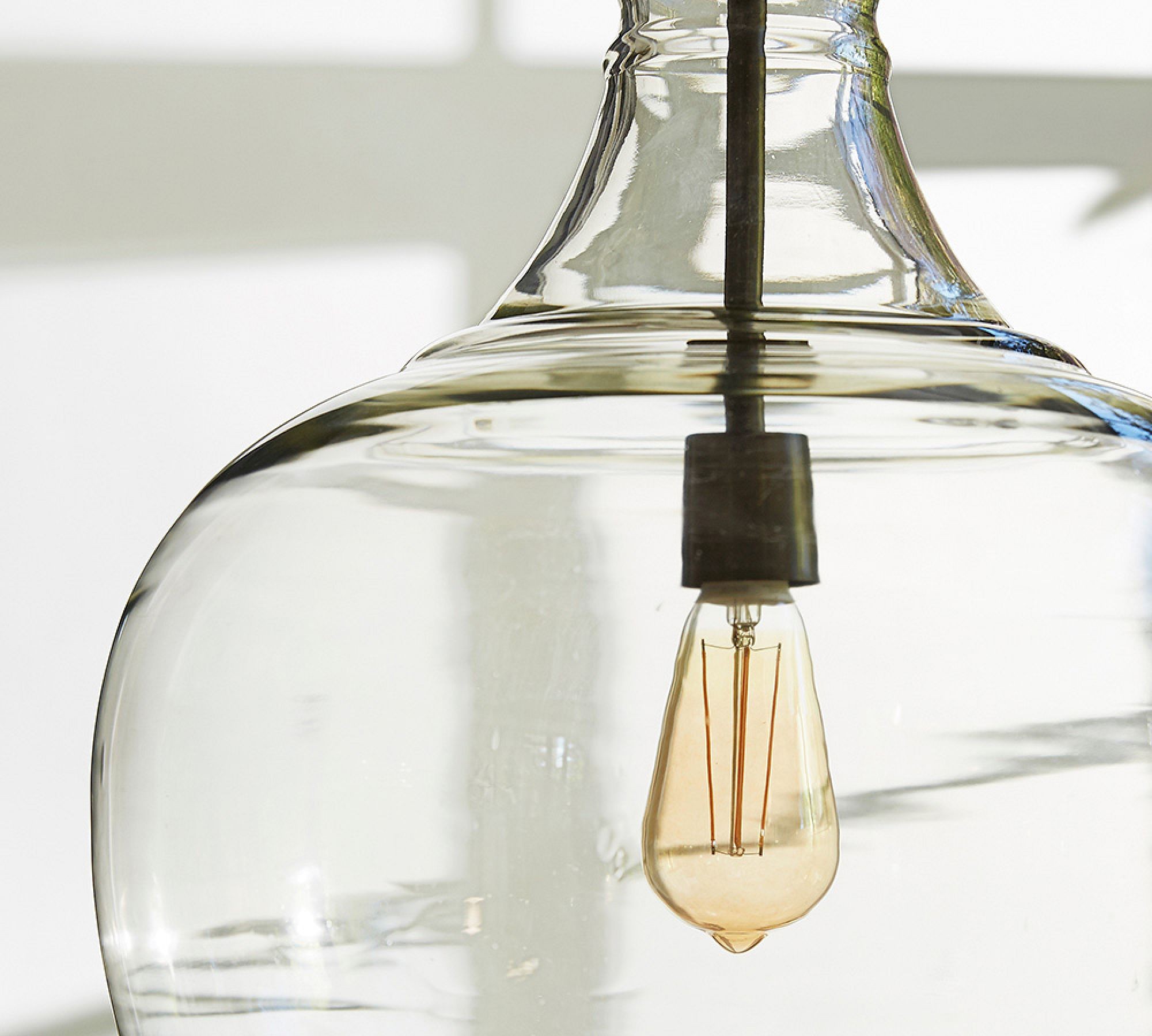 Lawson Glass Pendant Light - Recycled & Milk Glass with Bronze Accent K1342
