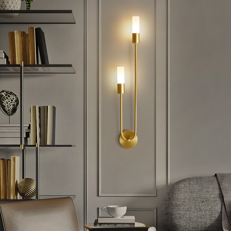 Modern Copper U-Shape Luster LED Wall Lamp K516