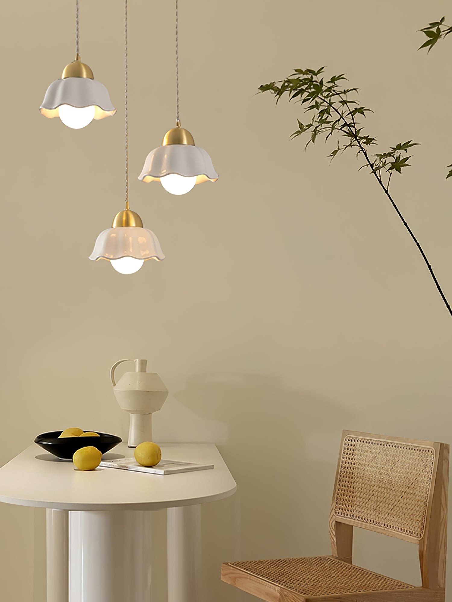 Ceramics Floral Pendant Light K990