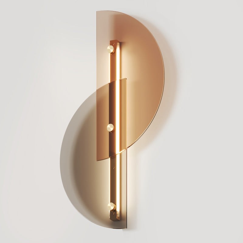 Simple Fan-Shaped Glass Arc Wall Lamp K575