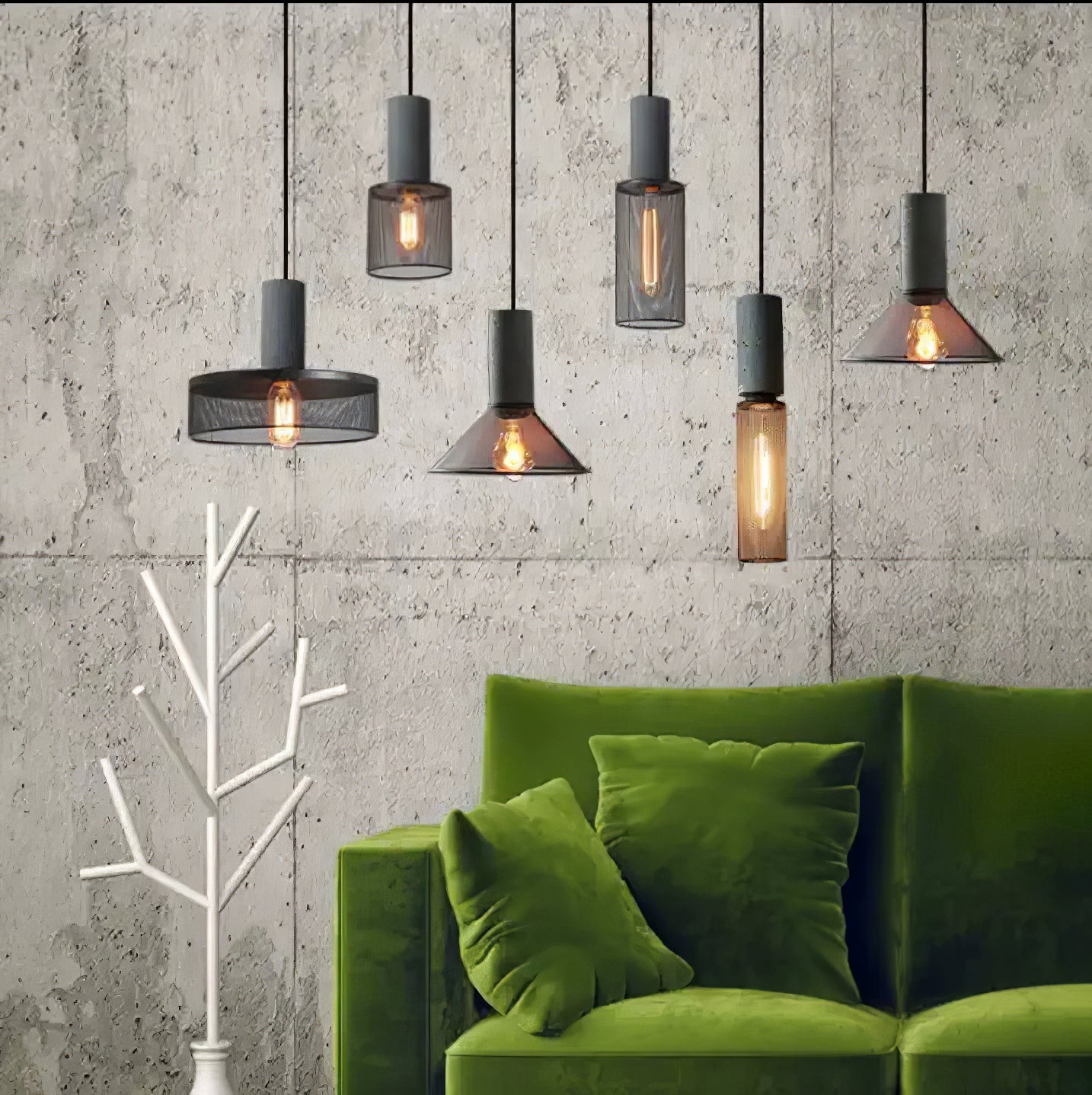 Cement Mesh Pendant Light K308