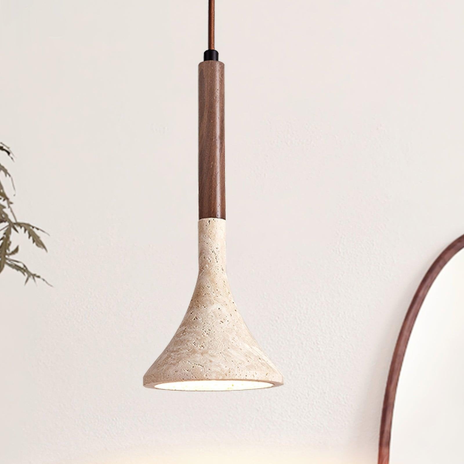 Aplomb Japandi Travertine Pendant Lamp D890