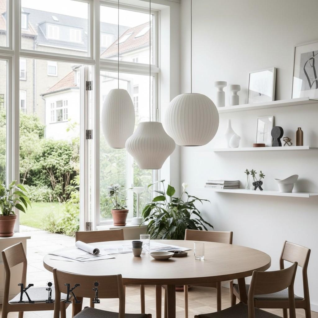 Classic Nelson Pendant Lamp - Lightweight Geometric Pendant Light for Home Spaces
