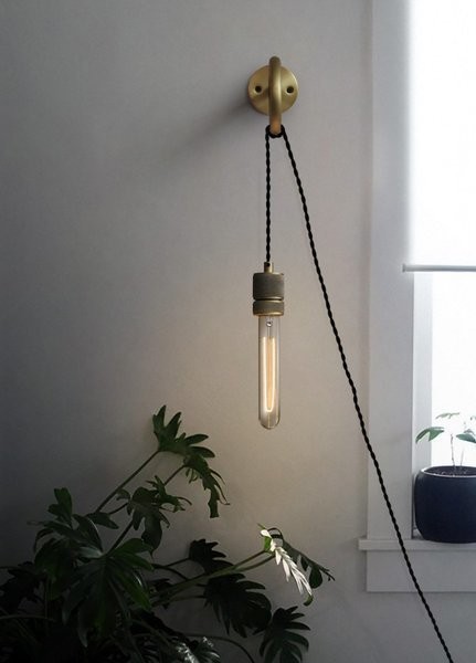 Loop Minimalist Wall Light With Wall Socket