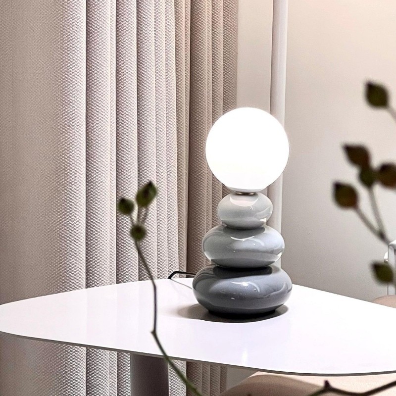 Creative Stacked Stone Ceramic Table Light K156