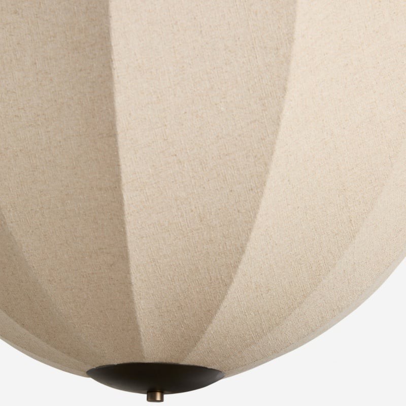 Lumarys Botanical Inspired Linen Flush Mount Light - Soft Pendant Light for Dining Room K1645