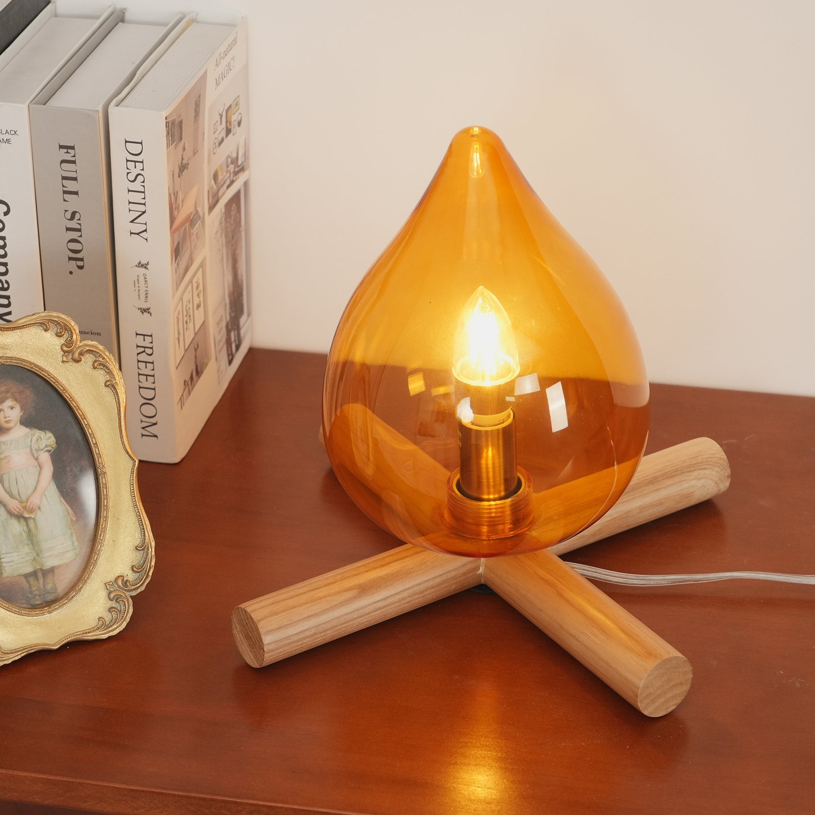 Funny Fire Shape Small Flame Table Lamp K381