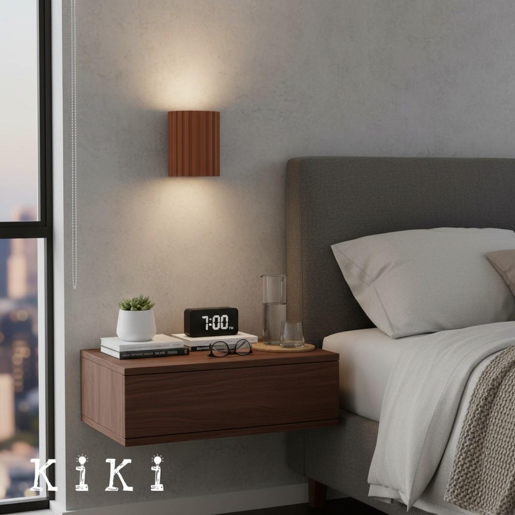Striped Semicircle Resin Wall Lamp - Contemporary Accent Lighting for Living Room K95