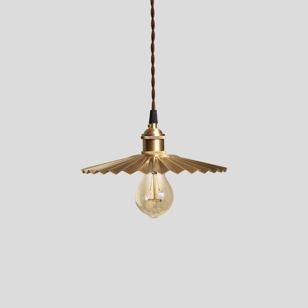 Brass Umbrella Pendant