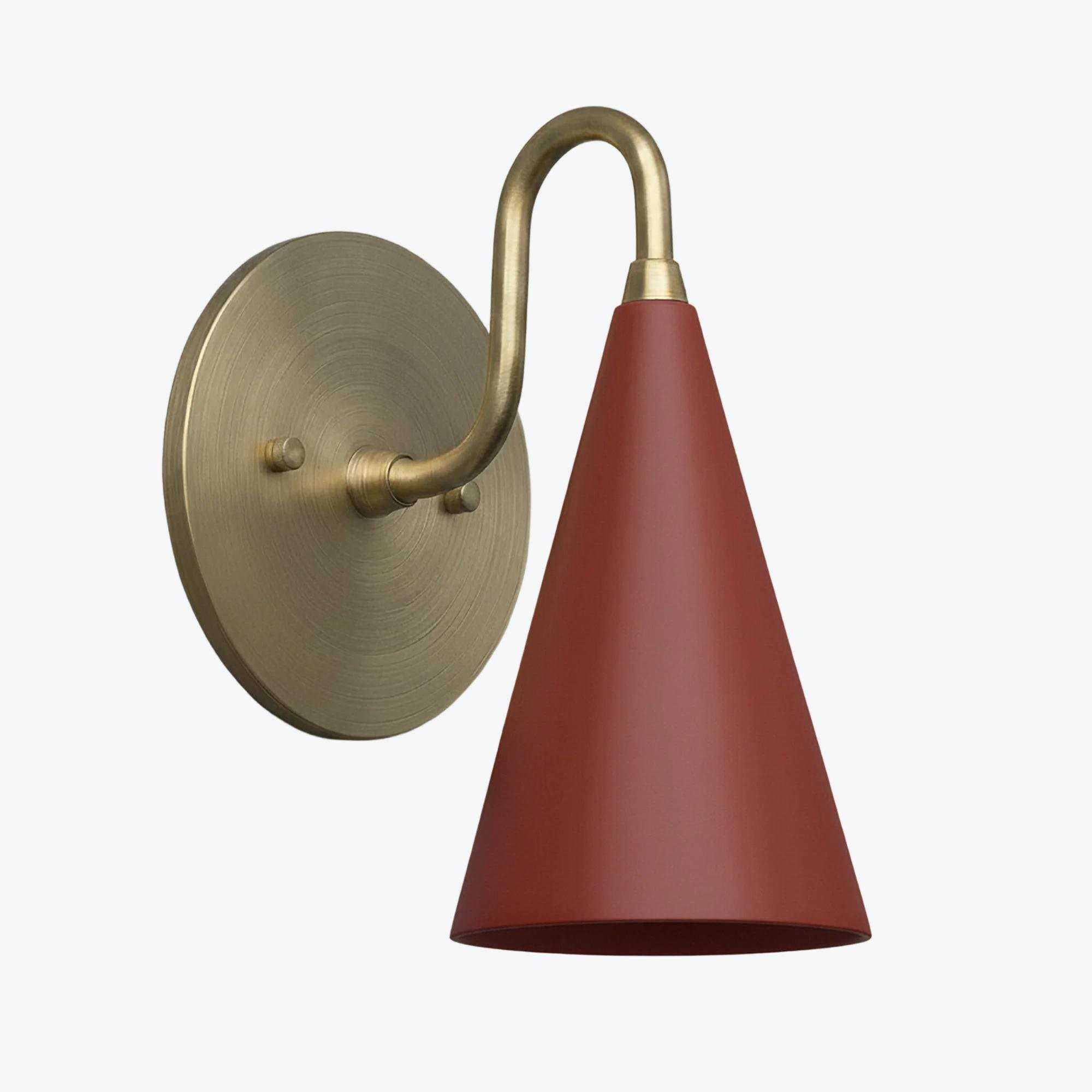 Curva Metal Cone Wall Lamp - Classic Vintage Accent Lighting for Hallway K1736